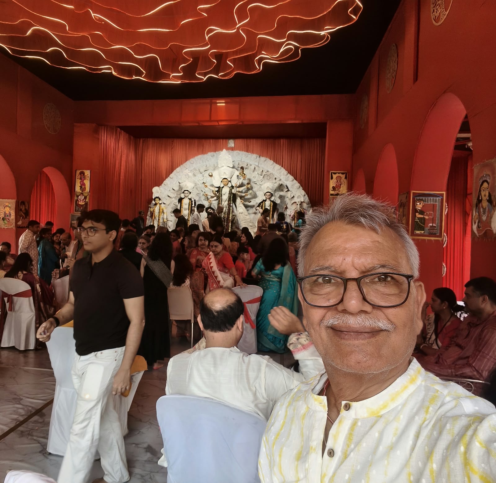 # Maa Durga: The Lion of Courage and My First Artistic Offering #
